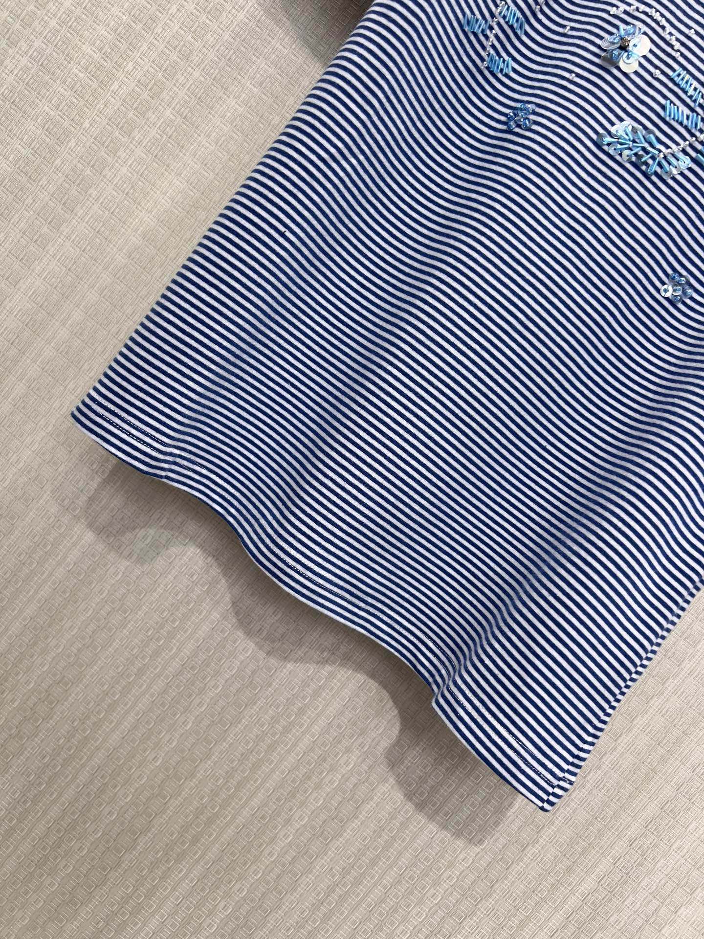 Prada 2026 Shirt Blue Red Cotton 399203