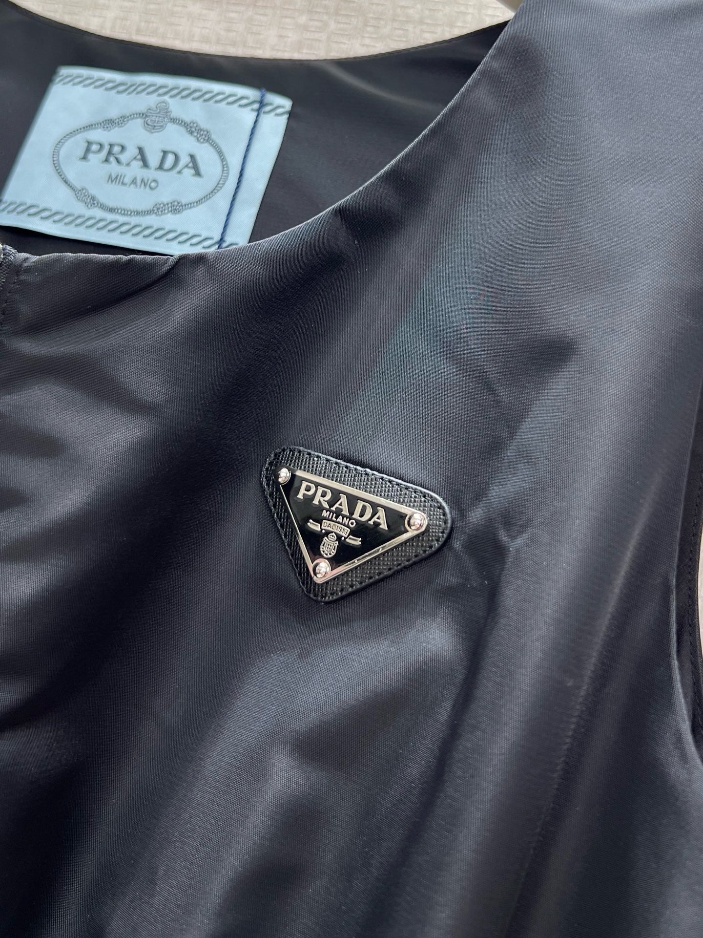 Prada 2026 Vest Dress Black Polyamide 399125