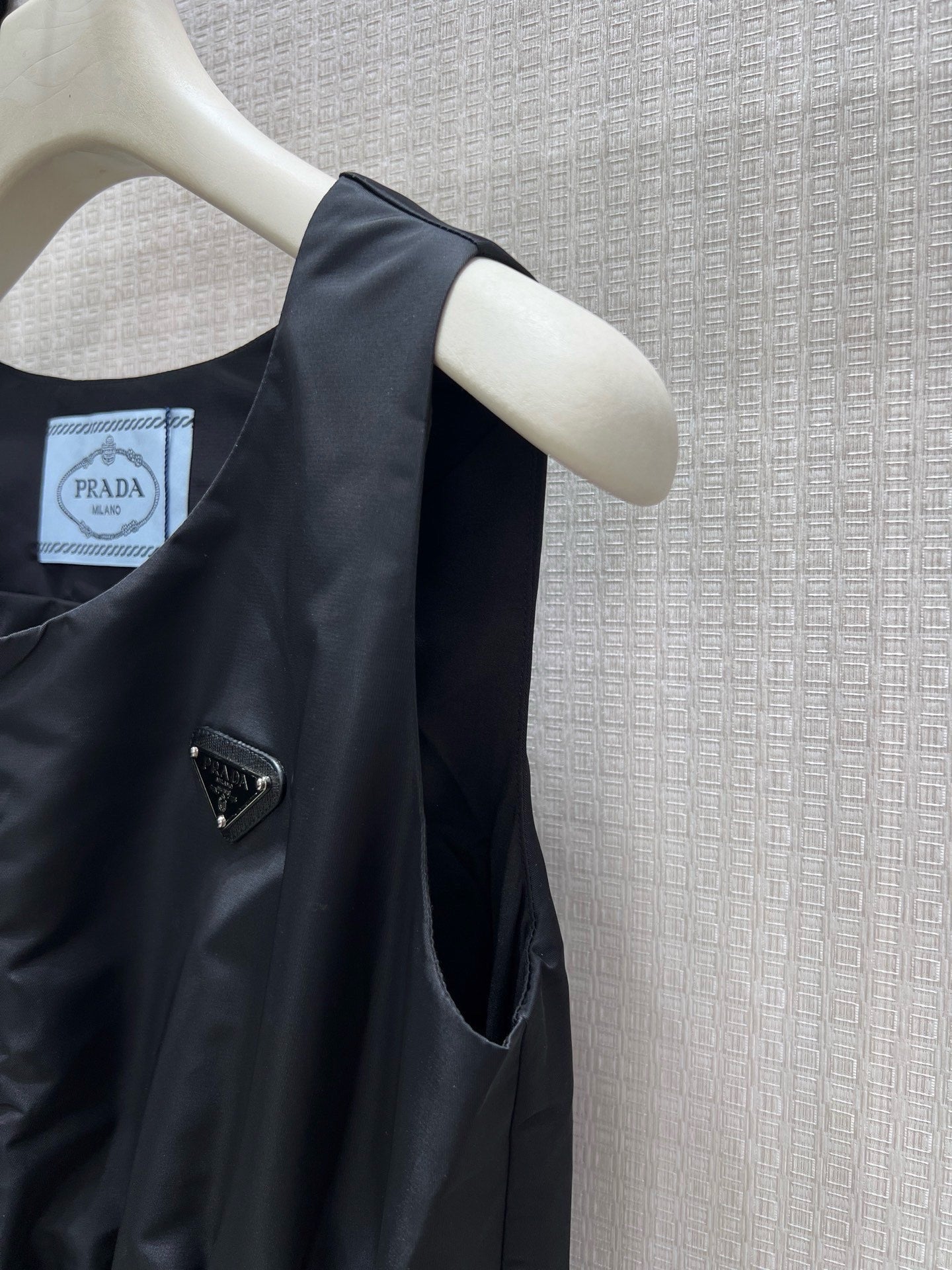 Prada 2026 Vest Dress Black Polyamide 399125