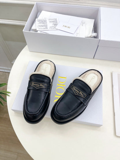 CD Boy Mule Black Cowhide