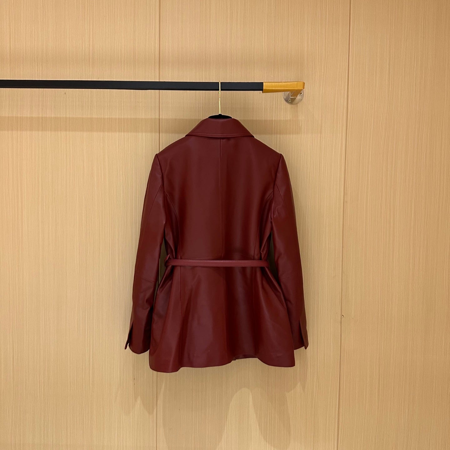 Gucci Jacket Red Leather 276984