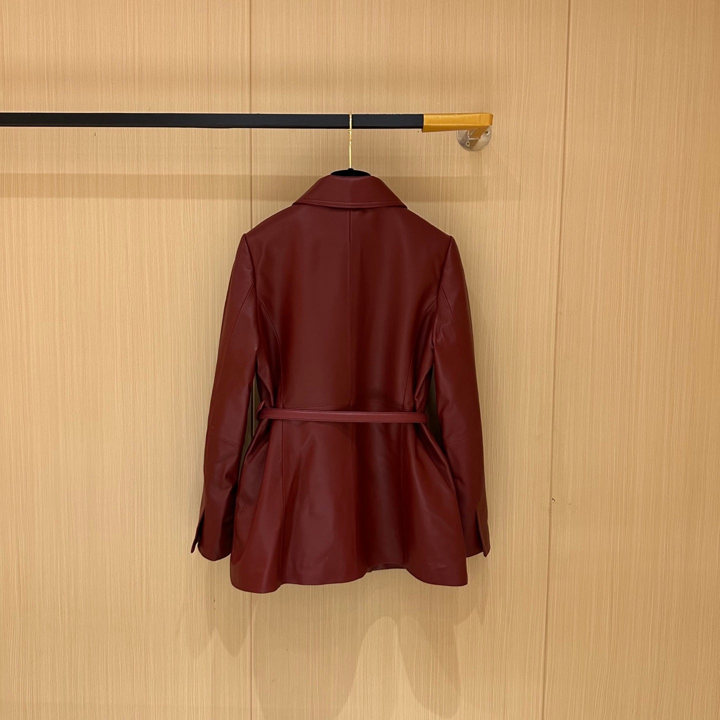 Gucci Jacket Red Leather 276984
