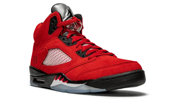 Nike Air Jordan 5 Retro Bull Red Black Suede