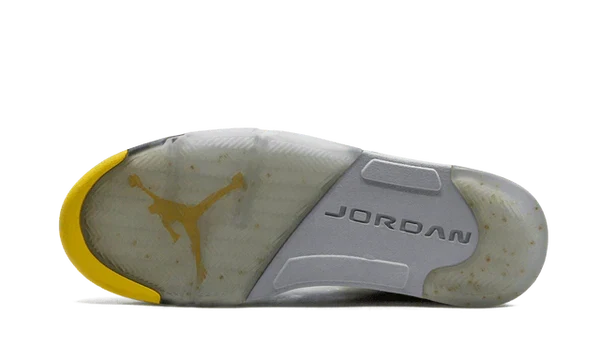 Nike Air Jordan 5 Bright Yellow Suede Mesh