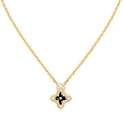 STAR PEDANT PINK GOLD DIAMOND NECKLACE