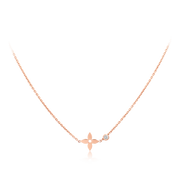 BLOSSOM PENDANT PINK GOLD AND DIAMOND