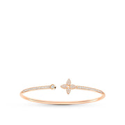 LV IDYLLE PINK GOLD OPEN BRACELET DIAMOND PAVED
