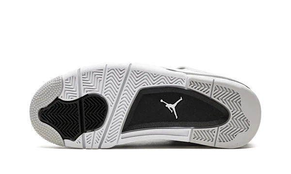 Nike Air Jordan 4 White Gray Black Suede Leather