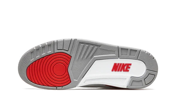 Nike Air Jordan 3 Fire Red White Gray Cowhide