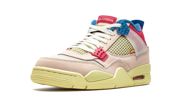 Nike Air Jordan 4 Retro Light Pink Blue Mesh Suede