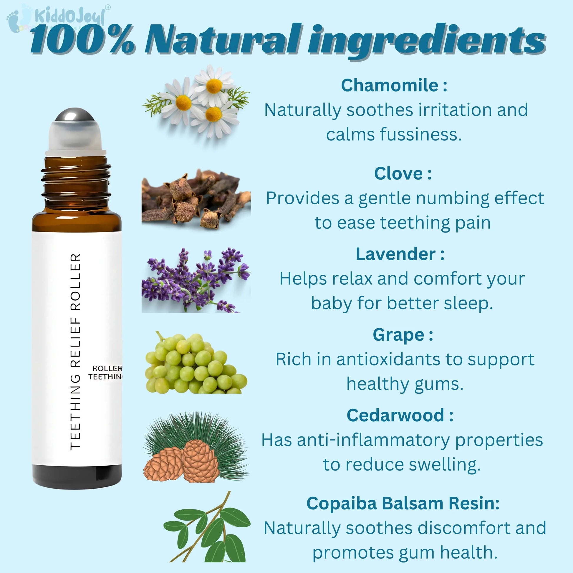 kiddoteething : Stop Teething Pain in Seconds & 100% Natural. KiddoJoyl