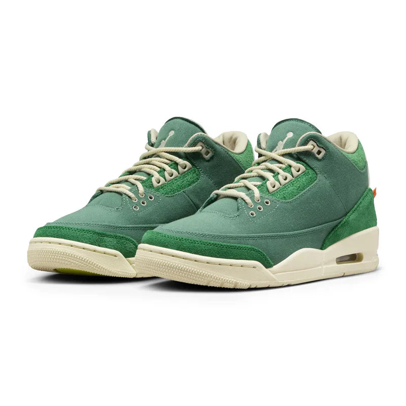 Nina Chanel Abney x Air Jordan 3 Green Canvas Suede