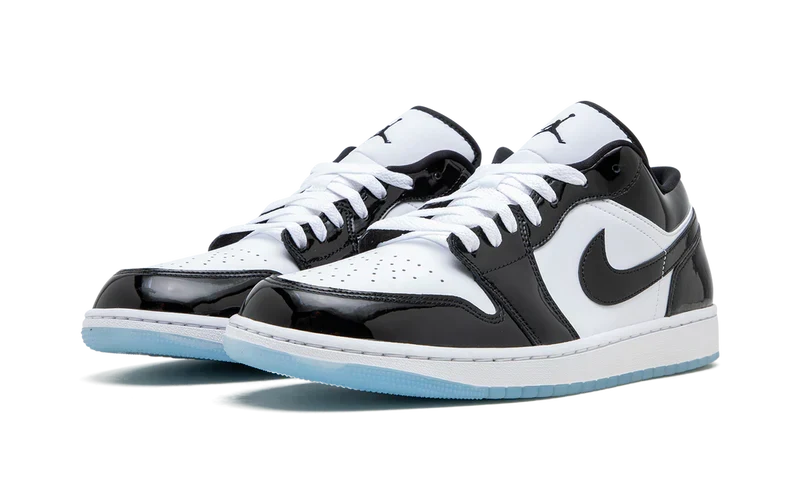 Nike Jordan 1 Black White Patent Leather Cowhide