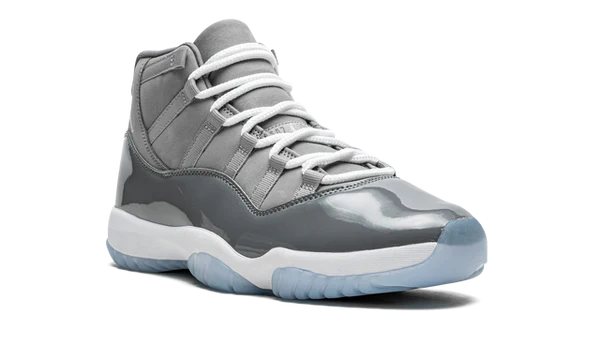 Nike Air Jordan 11 Cool Grey Patent Leather Nubuck