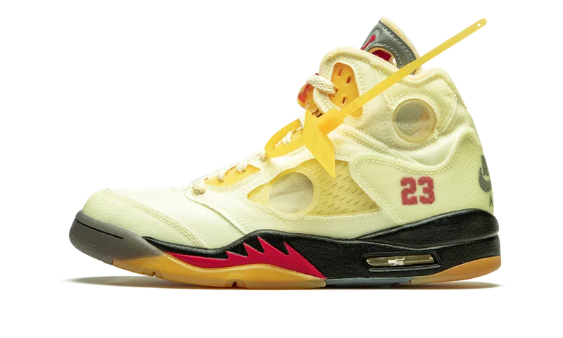 Nike Air Jordan 5 Retro Light Yellow Black Suede