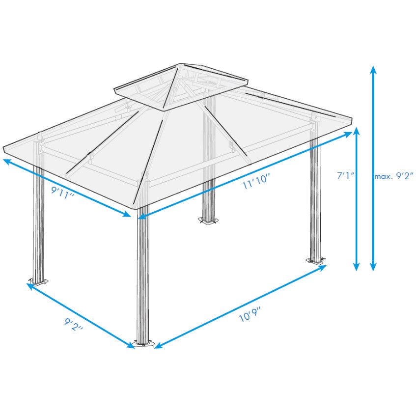 Paragon Outdoor Barcelona Soft Top Gazebo
