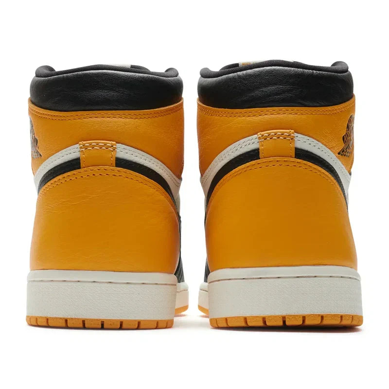 Nike Air Jordan 1 Retro Yellow Toe Black Leather