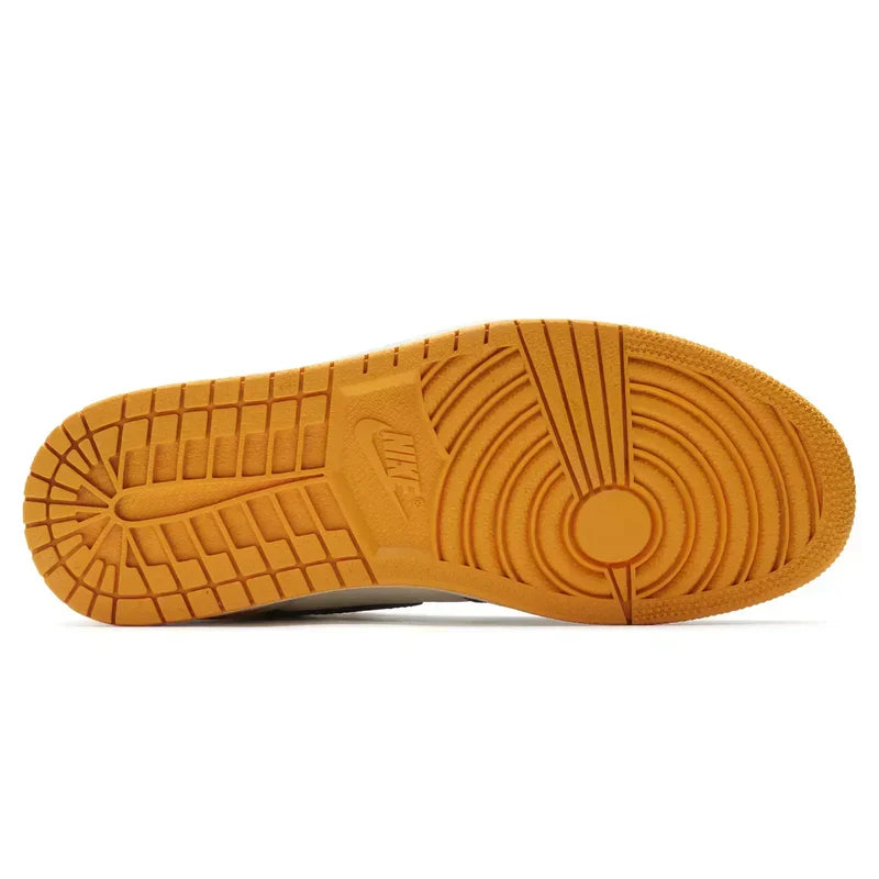 Nike Air Jordan 1 Retro Yellow Toe Black Leather