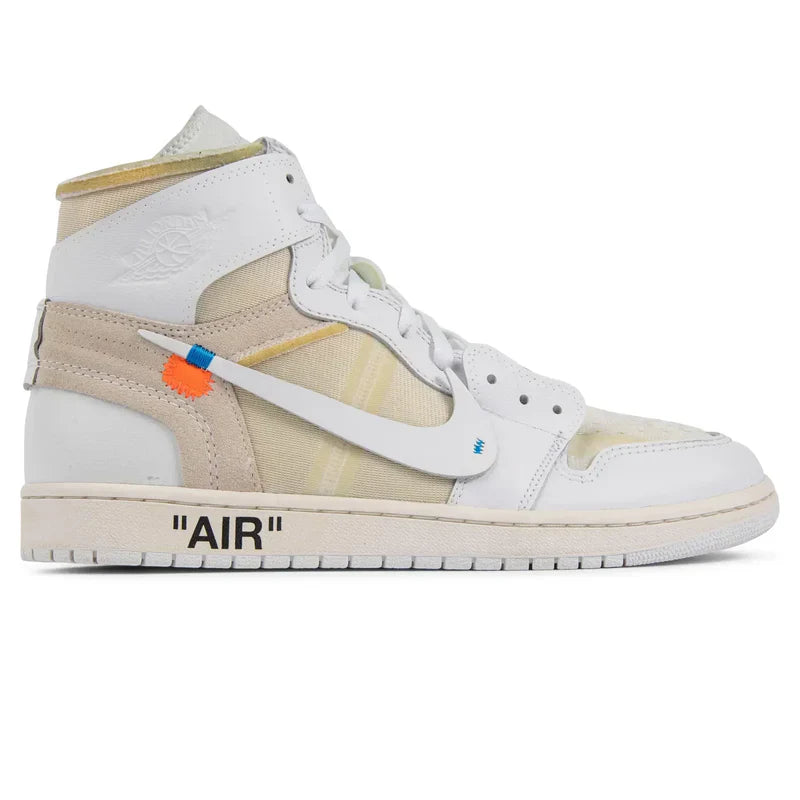 Off-White x Air Jordan 1 Retro White Beige Leather