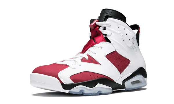 Nike Air Jordan 6 Retro Carmine Red White Leather