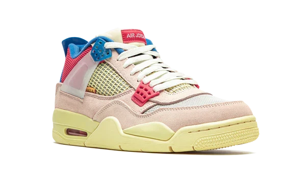 Nike Air Jordan 4 Retro Light Pink Blue Mesh Suede