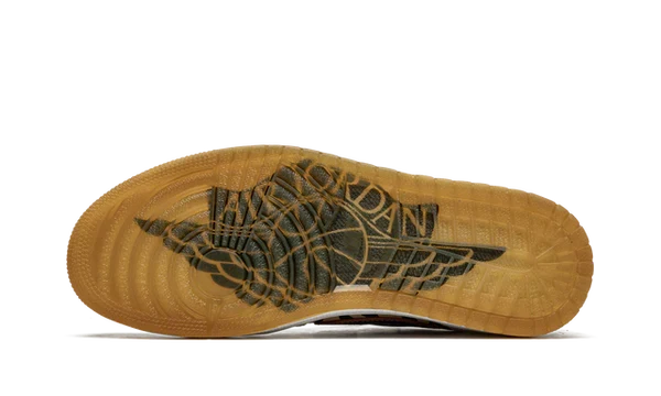 Nike Air Jordan 1 Beige Black Leather