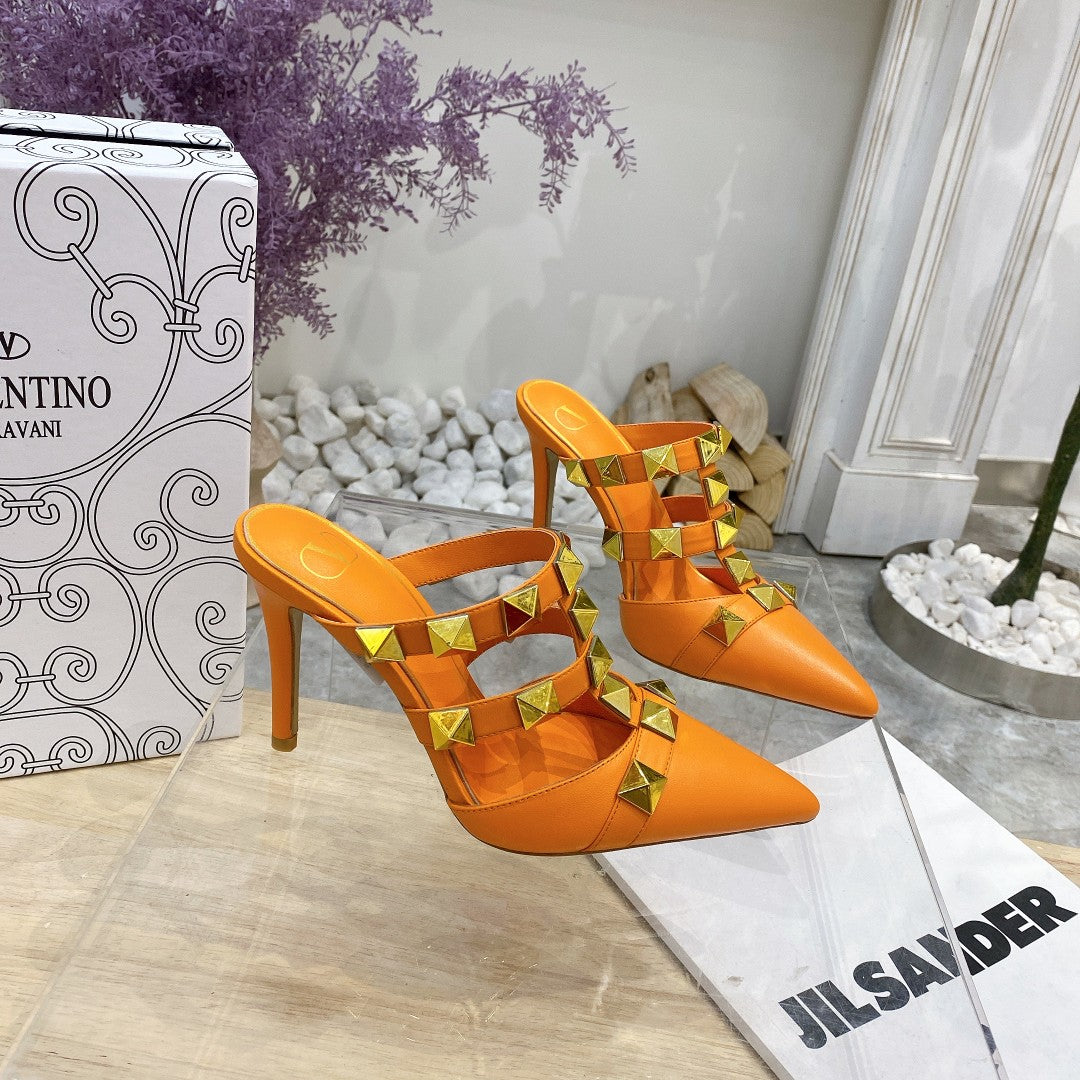 Valentino Pump Mule High Heel 95mm Sheepskin 239527