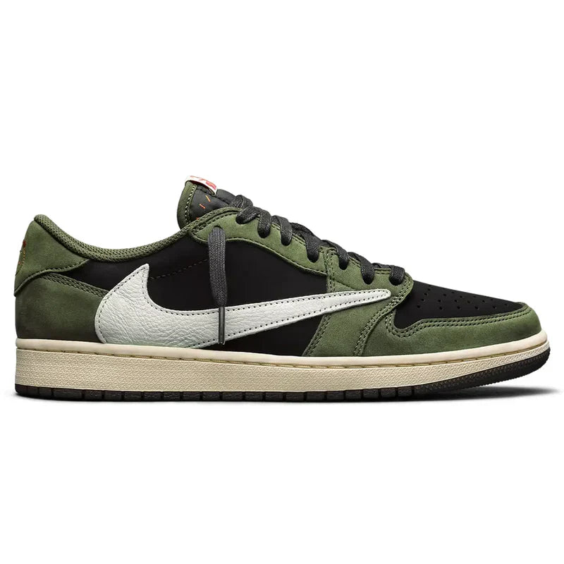 Travis Scott x Air Jordan 1 Low OG Black Olive Suede