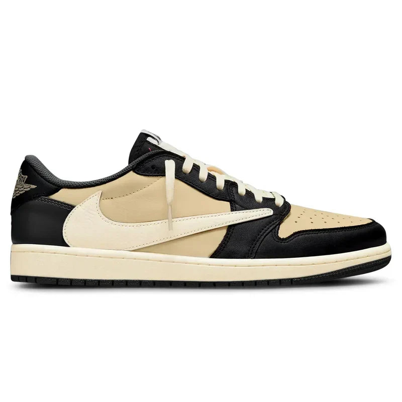 Travis Scott x Air Jordan 1 Retro Beige Black Leather