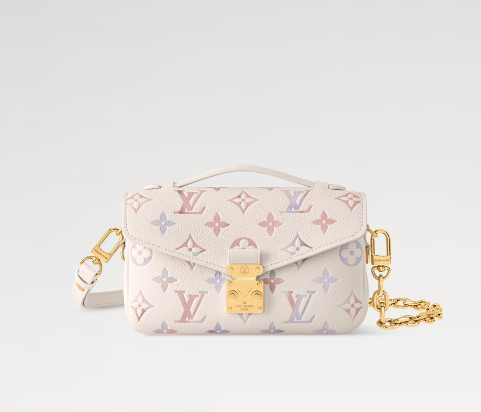 Pochette Metis East West 21.5 Cream Monogram Empreinte Calfskin