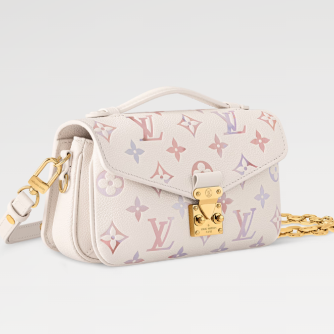 Pochette Metis East West 21.5 Cream Monogram Empreinte Calfskin