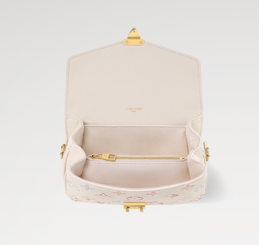 Pochette Metis East West 21.5 Cream Monogram Empreinte Calfskin