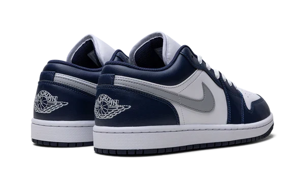Nike Air Jordan 1 White Navy Blue Gray Leather