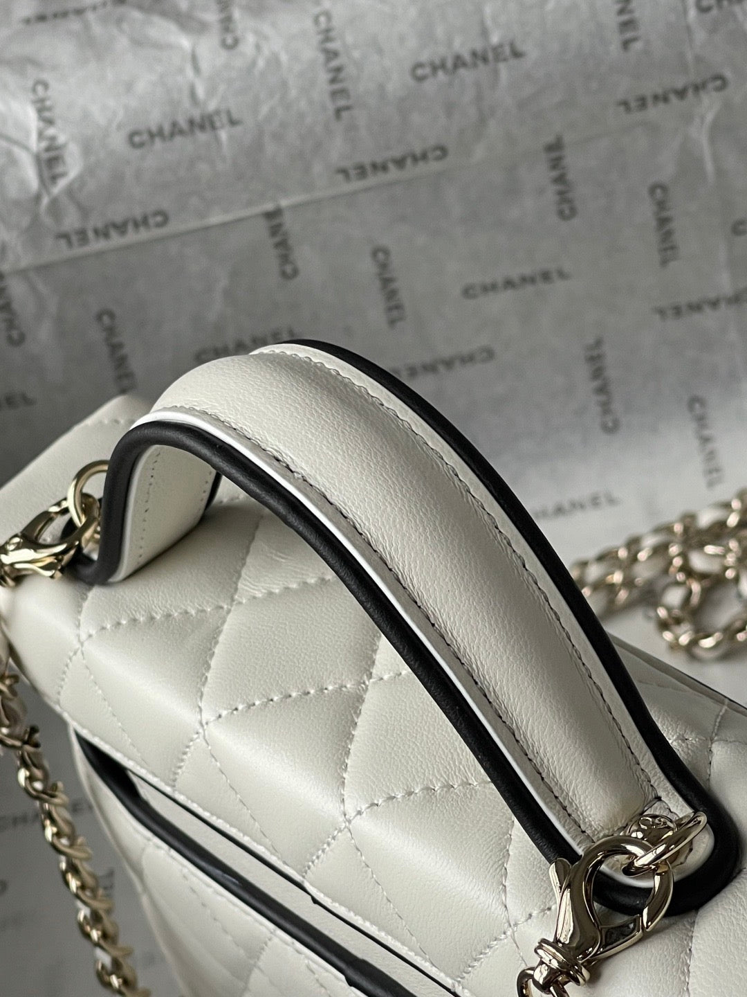Chanel 2026 Panda Hidden Edition Small Box Bag 19.5cm Lambskin
