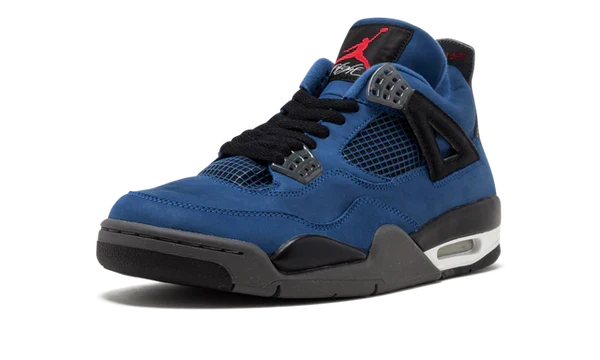 Nike Air Jordan 4 Dark Blue Black Suede