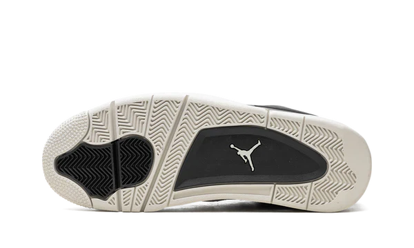 Nike Air Jordan 4 Black Ivory Suede Leather