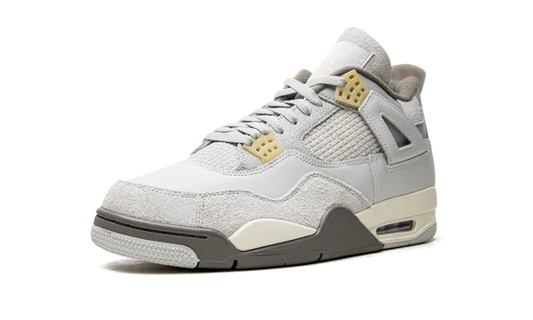 Nike Air Jordan 4 Light Gray Suede Leather