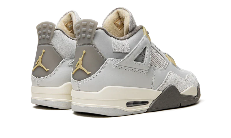 Nike Air Jordan 4 Light Gray Suede Leather