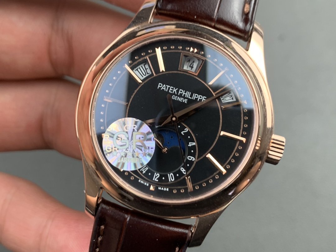 PATEK ANNUAL CALENDAR ROSE GOLD BLACK DIAL
