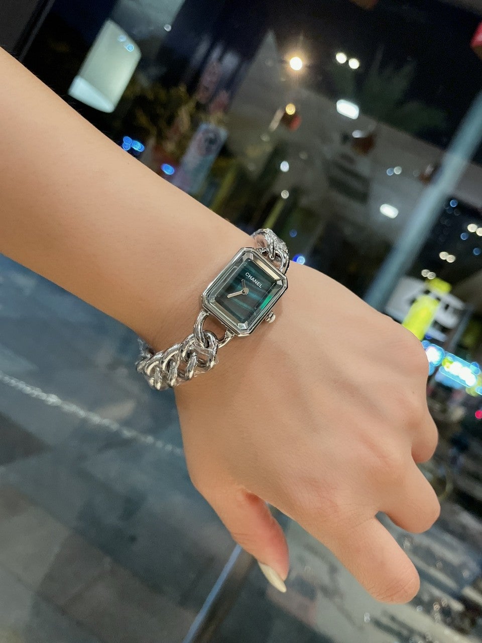 PREMIERE LADY QUARTZ 21 SILVER BLUE DIAL