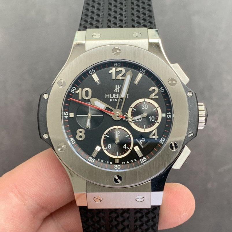 BIG BANG 44MM STEEL BLACK CHRONOGRAPH