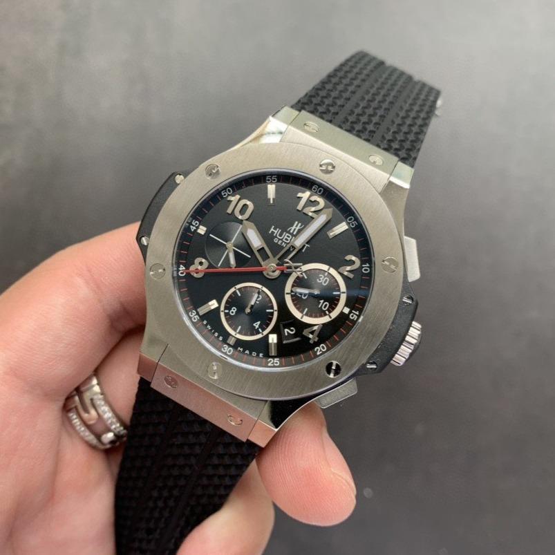 BIG BANG 44MM STEEL BLACK CHRONOGRAPH