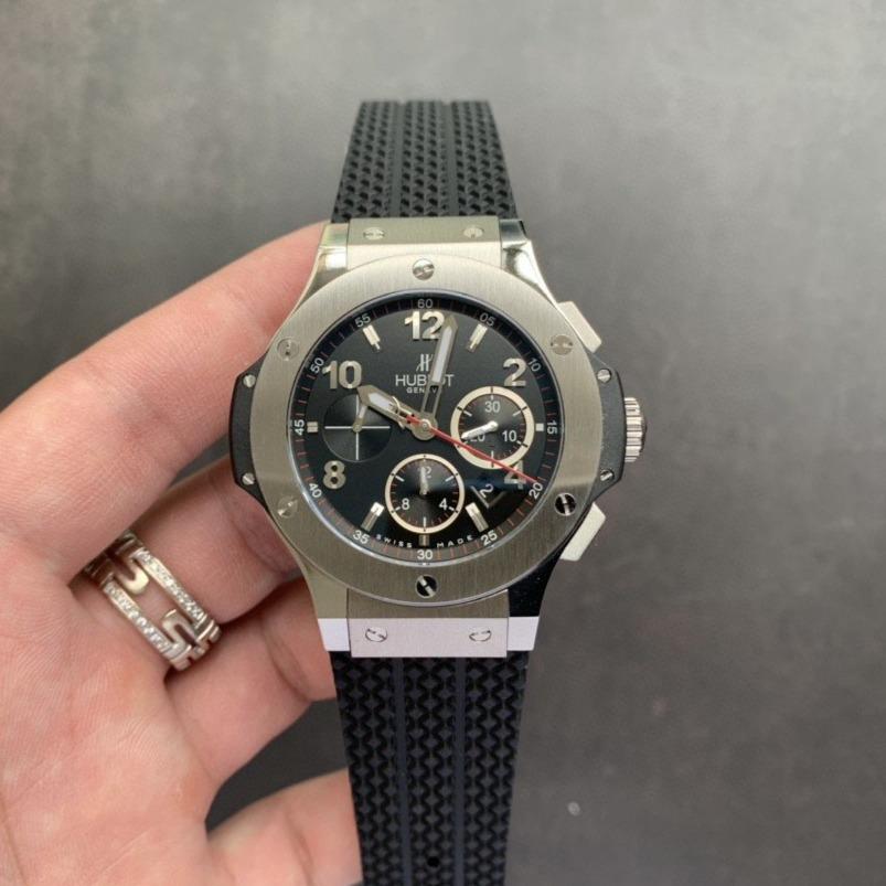 BIG BANG 44MM STEEL BLACK CHRONOGRAPH