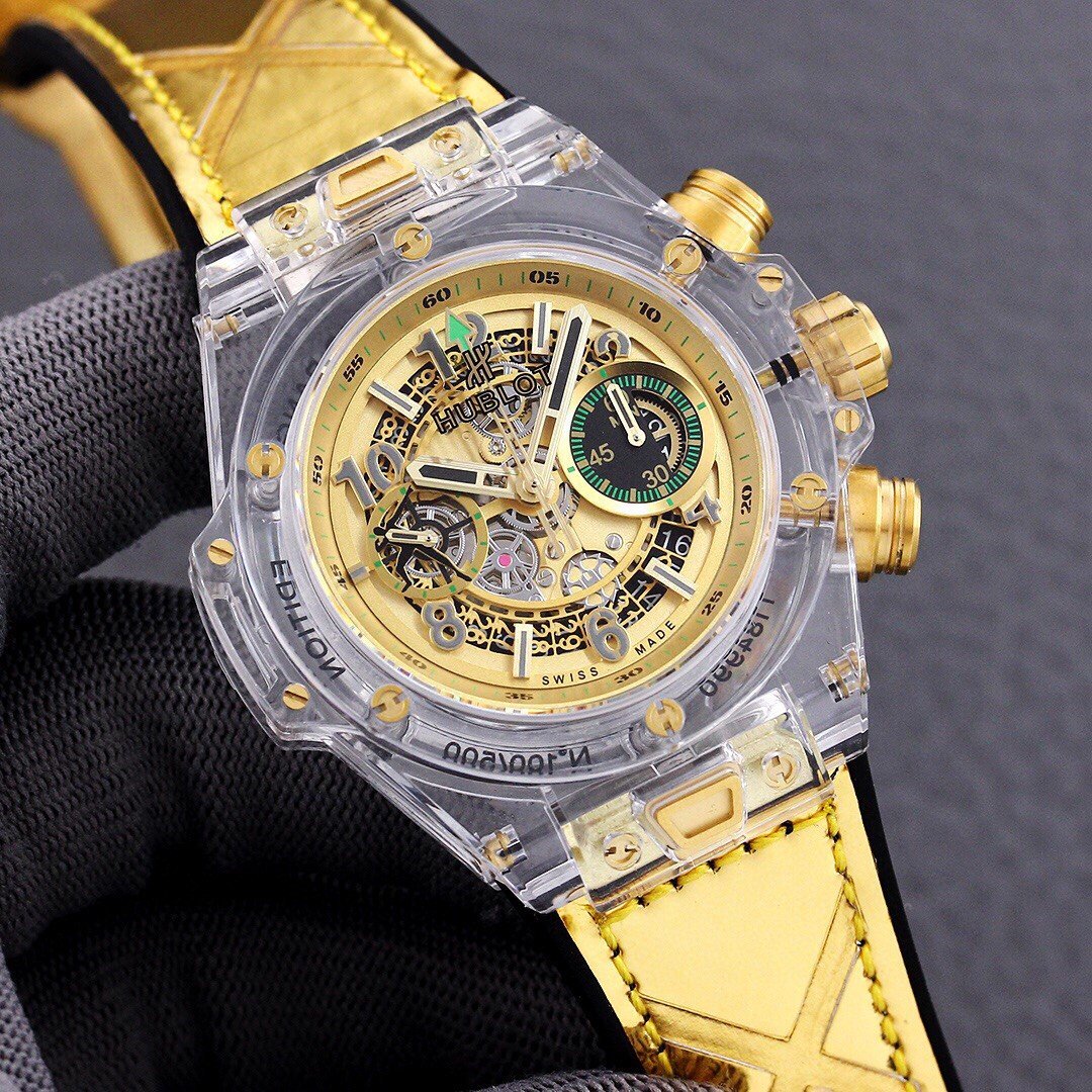 BIG BANG UNICO 42 SAPPHIRE YELLOW DIAL
