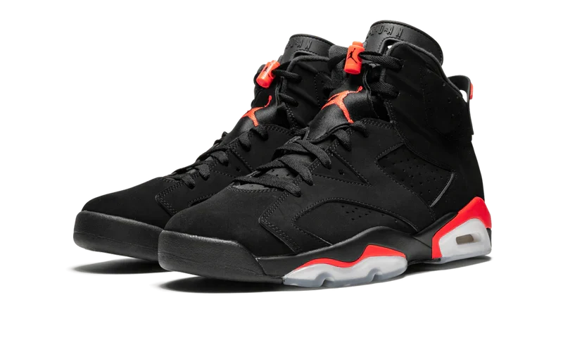Nike Air Jordan 6 Retro Black Orange Velvet Leather